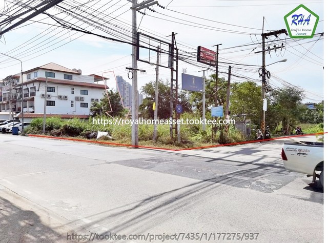 ขายที่ดิน ใกล้หาดจอมเทียน ติดถนนชัยพฤกษ์ บางละมุง ชลบุรี