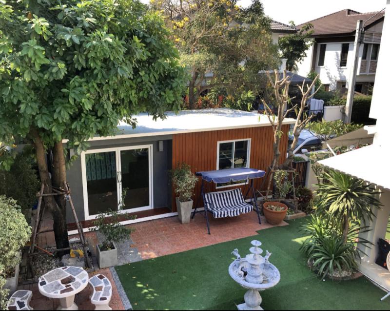 HR1488ให้เช่าบ้านเดี่ยว โครงการหมู่บ้านมัณฑนา เลค วัชรพล โซน charming ใกล้ทะเลสาบ เดินทางสะดวก