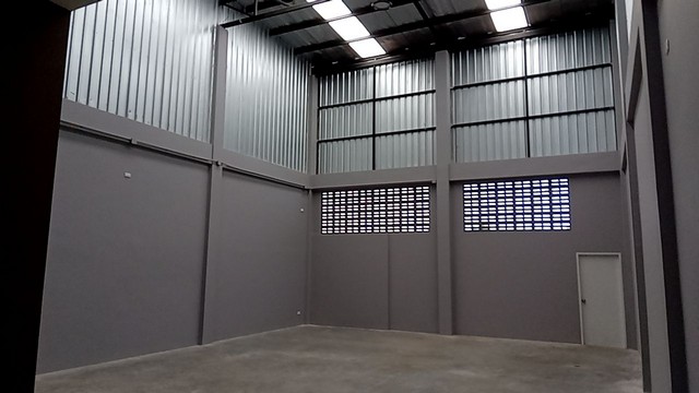 ให้เช่าโกดังพร้อมโฮมออฟฟิศ450 ตร.มสร้างใหม่ย่านบางใหญ่ นนทบุรี ซอยกัตนา ไฟฟ้า3เฟส30แอมป์