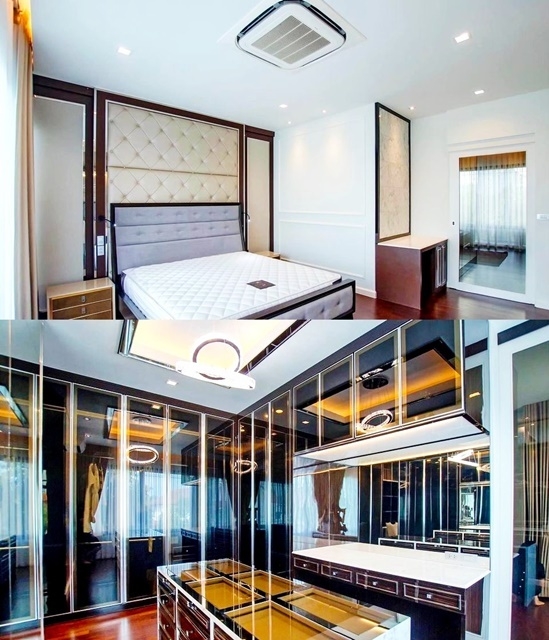 แม็คโคร  ให้เช่าคฤหาสน์สุดหรู 2 ชั้น าญจนาภิเษก 128ตรว.สารสาสน์วิเทศบางบอน3 1.5 กม 402ตรม. 4นอน  3น้ำ 4จอดรถ 6แอร์ เฟอร์ครบ พร้อมอยู่