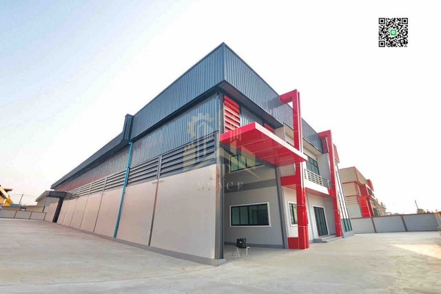 ขายโรงงานพร้อมออฟฟิตสองชั้น ติดมอเตอร์เวย์ทางออกพระรามที่ 2 ต.บางกระเจ้า อ.เมือง  สมุทรสาคร