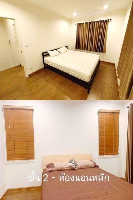 เซ็นทรัล ศาลายา เฟอร์ครบทุกห้อง 2 ชั้น ให้เช่าบ้านหรู ไร่ขิง 23ตรว. 155ตรม ทำเลดี น้ำไฟตามมิเตอร์ 3นอน 2น้ำ 2จอดรถ 2แอร์ ติดถนน