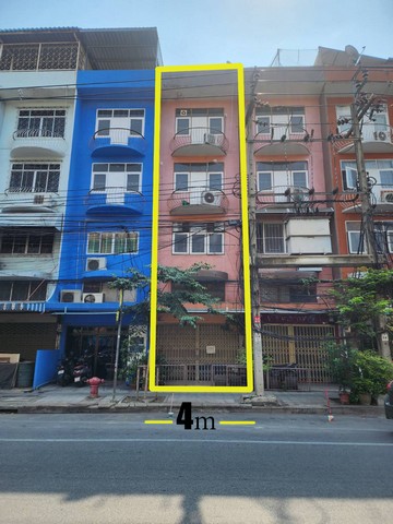 ขายอาคารพานิชย์ 5.5 ชั้น รวมดาดฟ้า ติดถนนแฉล้มนิมิต บางโคล่ เขต บางคอแหลม กรุงเทพ