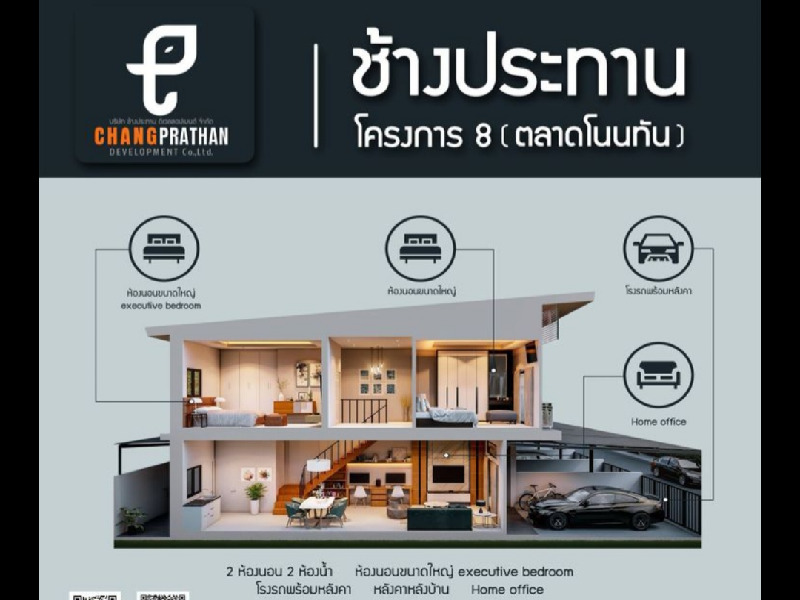 ขายถูกมาก ทาวน์โฮม2 ชั้น ช้างประทานโครงการ 8(โนนทัน) ซอยโพธิสาร 8 จังหวัดขอนแก่น ใกล้ ตลาดโนนทัน บึงแก่นนคร