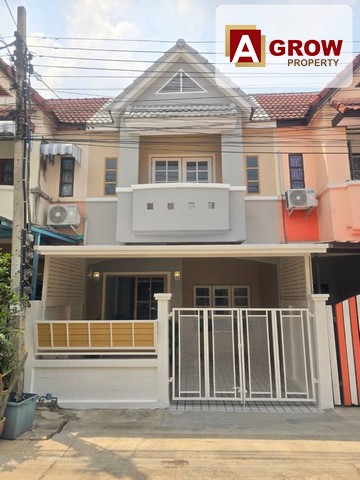 ม. สวีทโฮม  บ้านรีโนเวทใหม่พร้อมอยู่ แถมเฟอร์ฯพร้อมอยู่ที่ตั้ง  : ตำบล บางบัวทอง อำเภอบางบัวทอง นนทบุรี 11110รหะสทรัพย์ : AGT00306ราคาขาย 1,690,000 บาท รายละเอียด : - ทาวน์เฮ้าส์2ชั้น - ทิศตะวันออกเฉียงเหนือ- เนื้อที่ 18 ตร.ว. - 3 ห้องนอน- 2 ห้องงน้ำ- 1 ห้องครัว - 1 โรงจอด***แถมฟรี**- แถมโซฟาชุดรับแขก- โต๊กินข้าวจุดเด่น : - เดินทางสะดวก - บ้านรีโนเวทใหม่พร้อมอยู่ ทำหลังคาจอดรถใหม่ ปูกระเบื้องโ