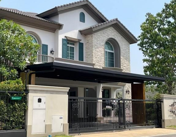 ให้เช่าและขายบ้านเดี่ยว 2 ชั้น นันทวัน รามอินทรา-พหลโยธิน 50 บ้านหลังใหญ่สไตล์ Tuscany **เลี้ยงสัตว์ได้