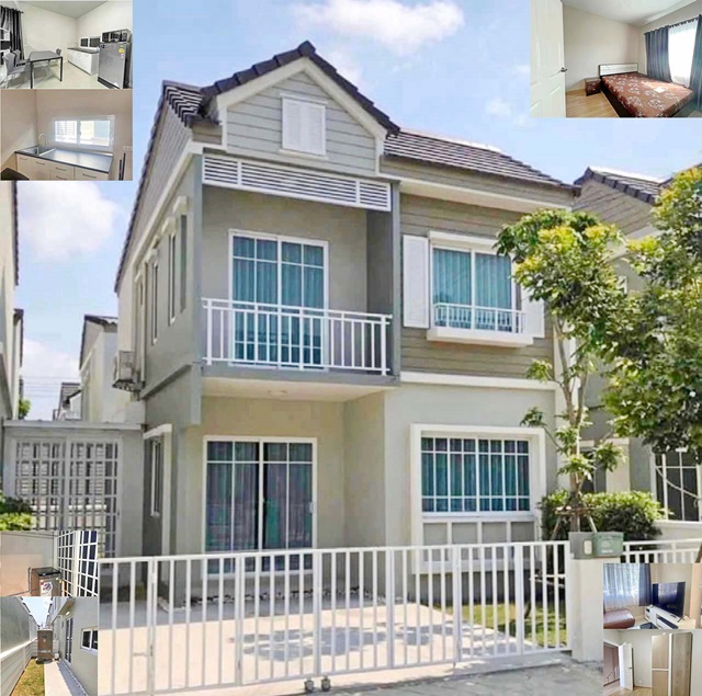 สารสาสน์วิเทศสุวรรณภูมิ โฮมออฟฟิต 2ชั้น ให้เช่าสไตล์ยุโรป 40 ตรว. รับสัตว์ วินเลจ 140 ตร.ม. บางนา ตราด บางแก้ว เมกะบางนา เครื่้องซักผ้า