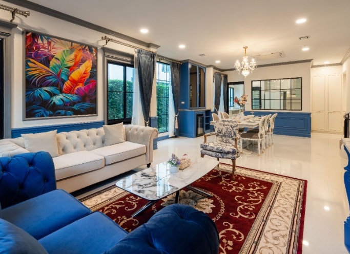 ให้เช่าบ้านเดี่ยว โครงการ นันทวัน พระราม 9 กรุงเทพกรีฑาตัดใหม่  4 ห้องนอน 5 ห้องน้ำ