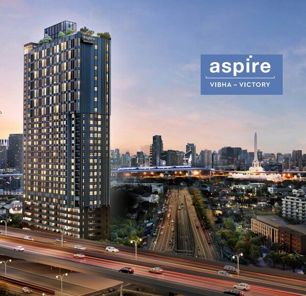 ถูกสุดในรอบ VVIP ห้อง ขายดาวน์ 262,474 บาท (รวมผ่อนล่วงหน้า 12 เดือน) ASPIRE Vibha-Victory (แอสปาย วิภา-วิคตอรี่) คอนโด ห้องชั้น 9