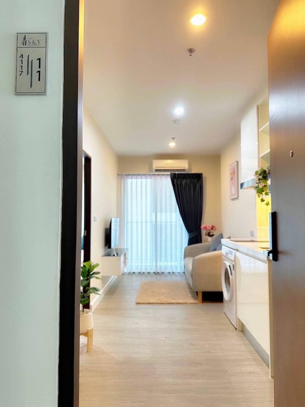 BH2725 โครงการ เดอะสกาย สุขุมวิท ขนาด 35 ตร.ม 1ห้องนอน 1ห้องน้ำ ติดรถไฟฟ้า BTS สถานีอุดมสุข