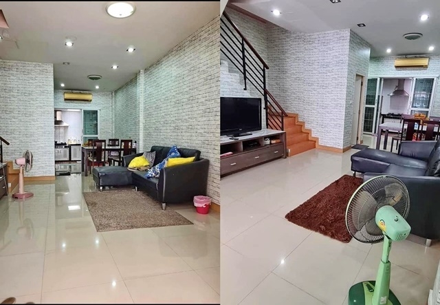 รามอินทรา MRT สุวินทวงศ์ ให้เช่าทาวน์โฮม 2ชั้น 20ตรว. เฟอร์ครบ 3นอน 2จอดรถ 4แอร์ พร้อมอยู่ ติดถนนใหญ่ นานาชาติ แคลิฟอร์เนีย