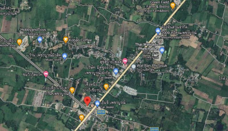 ที่ดินสวย ทำเลดีมาก ติดถนนสระบุรี-หล่มสัก ติดสามแยกบายพาสเลี่ยงเมือง อำเภอเมืองเพชรบูรณ์ เพชรบูรณ์