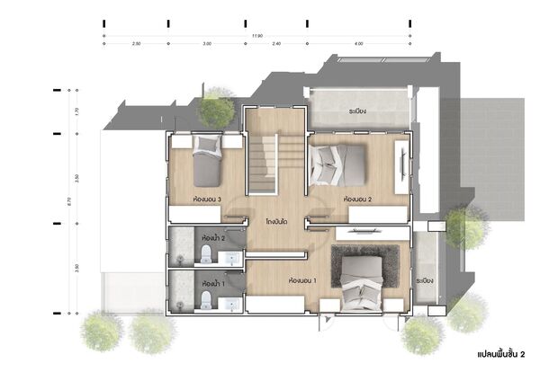 บ้านเดี่ยว 2ชั้น  ถนนในโครงการกว้าง 8 เมตรหมู่บ้าน ทุ่งแสงตะวัน 2 จ.นนทบุรี