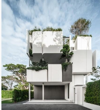 ขายบ้านเดี่ยว 5 ชั้น โครงการ ARQ10 พระรามเก้า-กรุงเทพกรีฑา พร้อมลิฟต์ สระว่ายน้ำและสวนดาดฟ้า