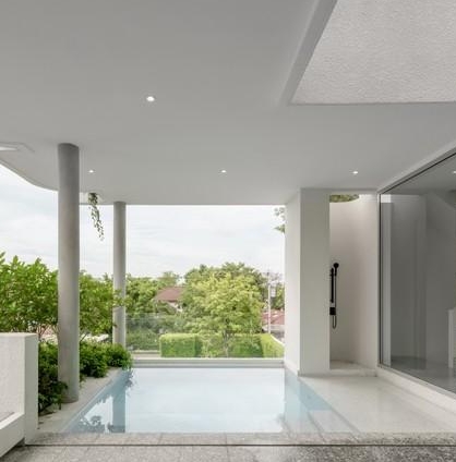 ขายบ้านเดี่ยว 5 ชั้น โครงการ ARQ10 พระรามเก้า-กรุงเทพกรีฑา พร้อมลิฟต์ สระว่ายน้ำและสวนดาดฟ้า