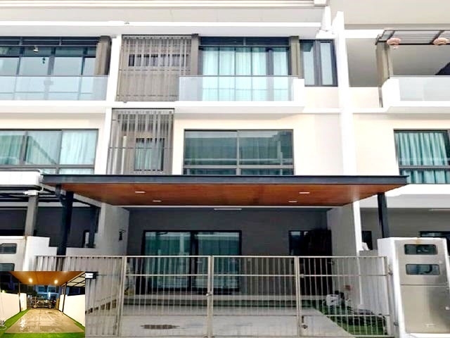 ให้เช่าทาวน์โฮม 3 ชั้น สุคนธสวัสดิ์ MRT วัชรพล  22ตรว. 270ตรม. เฟอร์ครบ 3นอน 4น้ำ 2จอดรถ 4แอร์ ทำเลดี เดอะวอล์ค เกษตร-นวมินทร์ 