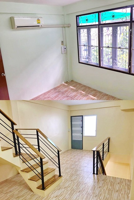 โฮมโปรพระราม 3ให้เช่าทาวน์เฮาส์ 3 ชั้น 20ตรว. 150ตรม. ติดริม BTS สุรศักดิ์ 2นอน 2น้ำ 1จอดรถ 2แอร์