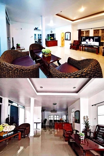 สไตล์วิลล่า 5นอน ​ฟังก์ชั่นครบ 92ตรว. MRT คลองบางไผ่ 3.5กม. ให้เช่าบ้านเดี่ยวหลังใหญ่ 3 ชั้น 352ตรม. ตลาดบัวทอง 3น้ำ 6แอร์