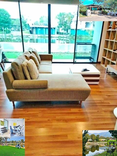 วิวลำธารธรรมชาติ สวนสัตว์โบนันซ่า ให้เช่าบ้าน 2 ชั้น บ้านโปร่ง 152ตรว. 324ตรม.  2นอน 3น้ำ 2จอดรถ 3แอร์  สวรรค์เขาใหญ่ สระว่ายน้ำ