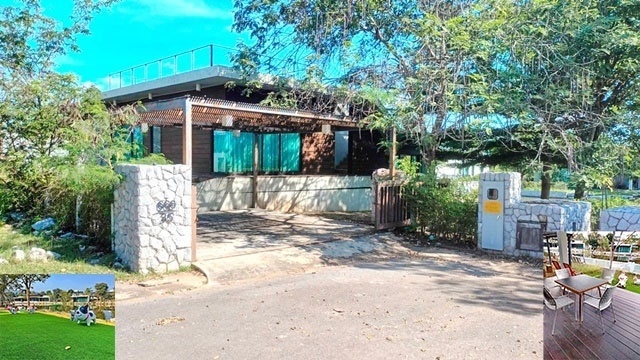 สระว่ายน้ำ วิวลำธารธรรมชาติ สวนสัตว์โบนันซ่า ให้เช่าบ้าน 2 ชั้น บ้านโปร่ง 154ตรว. 326ตรม.  2นอน 3น้ำ 2จอดรถ 3แอร์  สวรรค์เขาใหญ่ สระว่ายน้ำ