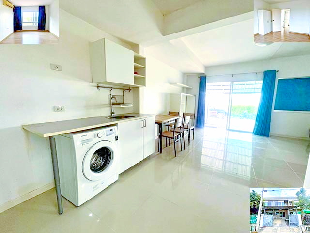 ให้เช่าทาวน์โฮม 2 ชั้น 18ตรว.ตลาดประชาอุทิศ 90 สารสาสน์วิเทศศึกษา  150ตรม. สวย สะอาด 3นอน 2น้ำ 2จอดรถ 2แอร์ ทางด่วนสุขสวัสดิ์