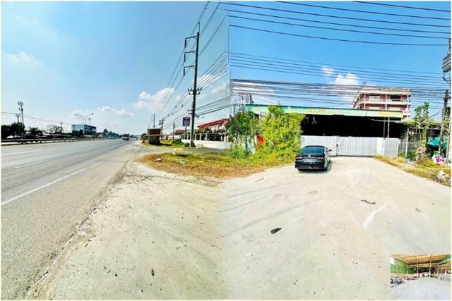 รถใหญ่เข้าได้ โกดังให้เช่า หนองจอก 2 ไร่ 1,602ตรม. ใหญ่มาก 1โกดัง 2น้ำ จอดรถได้หลายคัน ในหลังคา-นอกหลังคา 2นอน  