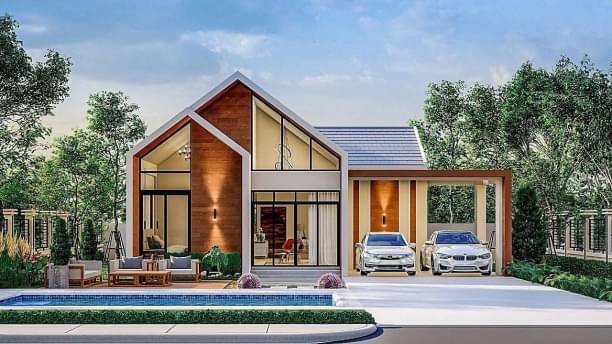 ขายบ้านเดี่ยว2ชั้น สวยมาก โซนตำบลแม่เหียะ พื้นที่ใช้สอยกว่า 360 ตารางเมตร