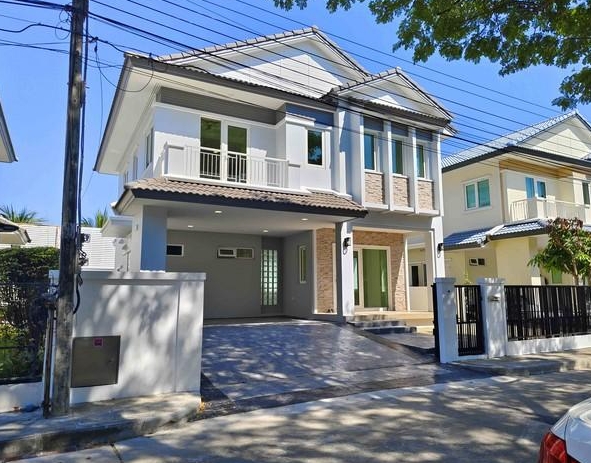 ขายบ้านเดี่ยว 2 ชั้น มัณฑนา บางนา กม.13 ใกล้มาร์เก็ตวิลเลจ สนามบินสุวรรณภูมิ