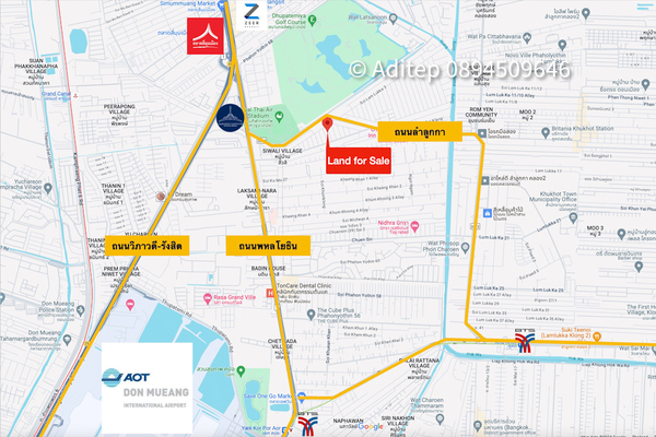 ขายที่ดินลำลูกกา คูคต 112 ตรว. ที่ดินใกล้รถไฟฟ้า BTS คูคต อยู่ในเขตชุมชน ติดถนนคอนกรีต เหมาะปลูกบ้านอยู่อาศัย หรือค้าขาย เข้าออกได้หลายทาง