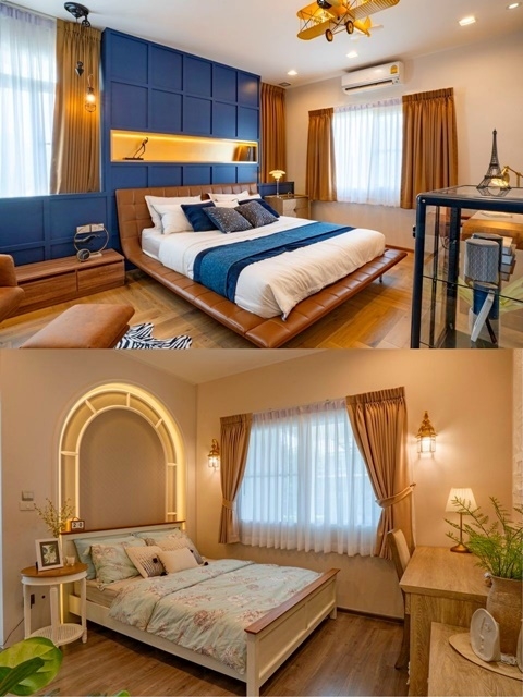 4นอน บางนา กม.7 ใหญ่มาก ให้เช่าคฤหาสน์หรู 2 ชั้น MRT ศรีลาซาล มัณฑนา 112ตรว. 232ตรม. เฟอร์ครบ  5น้ำ 5แอร์ 4จอดรถ มีสวน อีเกียบางนา