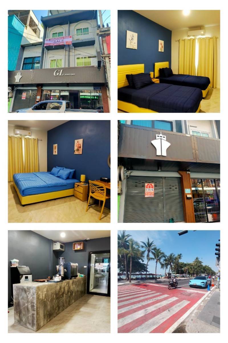 ขายตึก พร้อมกิจการ โฮสเทล ติดหาดพัทยา เพียง 100 เมตร ซอยพัทยา 13/2