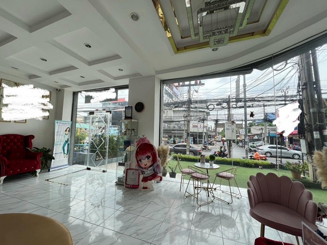 ให้เช่าอาคารพาณิชย์ 2 คูหา 4 ชั้นครึ่ง+ดาดฟ้า ห้องมุม ติดถนนอ่อนนุช (อยู่ระหว่างซอย 41-43) ใจกลางชุมชน ใกล้ MRT ศรีนุช  