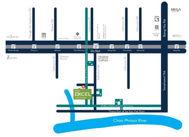 CONDO ดิ เอ็กเซล ไฮด์อะเวย์ สุขุมวิท 50 30ตร.ม. 2600000 บาท. ไม่ไกลจาก BTS พระโขนง ราคานี้รีบจอง กรุงเทพ