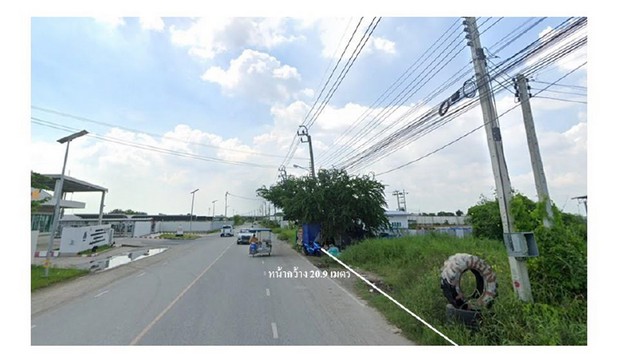 ขายที่ดินผังสีเหลืองเขตลาดหวาย บางบ่อ สมุทรปราการ 46 ไร่