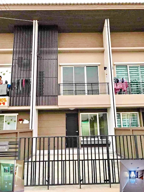 เคหะเมืองใหม่ บางพลี ให้เช่าทาวน์โฮม 2 ชั้น 20ตรว. 100ตรม. รักสัตว์ ถูกมาก 2นอน 2น้ำ 1จอดรถ 2แอร์ ตลาดรวยทรัพย์ เข้าออกได้หลายทาง