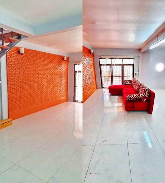 BTS บางจาก ให้เช่าทาวน์เฮาส์ 2 ชั้น รีโนเวทใหม่ 18ตรว. 95ตรม. เฟอร์บางส่วน บรรยากาศดี 2นอน 2น้ำ 2จอดรถ 1แอร์ ซีคอนสแควร์​ ศรีนครินทร์