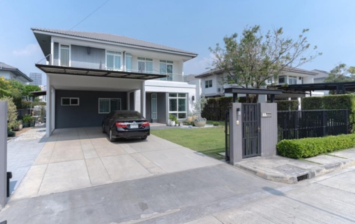 ให้เช่าและขายบ้านเดี่ยว มัณฑนา บางนา กม.7 เนื้อที่ 107 ตรว มี 4 นอน 5 น้ำ