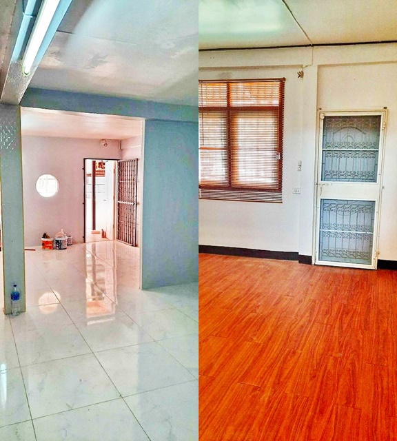 BTS บางจาก ให้เช่าทาวน์เฮาส์ 2 ชั้น รีโนเวทใหม่  2นอน 2น้ำ 2จอดรถ เฟอร์บางส่วน บรรยากาศดี 1แอร์ 18ตรว. 95ตรม.