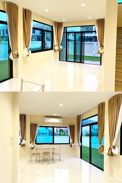 เตรียมอุดมศึกษา ตลาดลำผักชี ให้ช่าบ้านเดี่ยว 2 ชั้น ทะเลสาบ พาร์ค 102ตรว. 175ตรม. 3นอน 2จอดรถ 4แอร์ สวนรอบบ้าน