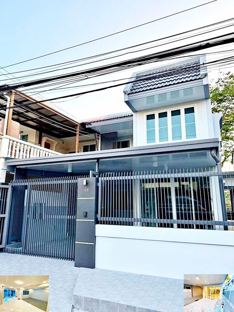  เดอะมอลล์ บางกะปิ ใหญ่มาก นิด้า เสรีไทย รามคำแหง 113 ให้เช่าทาวน์โฮม 2 ชั้น ใหม่ 35ตรว.185 ตรม.  ติดถนนใหญ่ 3นอน  MRT บางกะปิ 