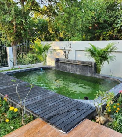 พูลวิลล่า ติดแม่น้ำใหญ่กว่าน้ำไหลตลอดปี!  พื้นที่กว้างขวาง พูลวิลล่าหลังใหญ่  ใกล้ใจกลางเมือง เพียง 7 กม.