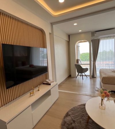 Hillside 1 Condo : คอนโดรีโนเวทใหม่ คอนโดหลังมหาวิทยาลัยเชียงใหม่ ห่างประตู มช เดินเพียง 300 เมตร ทำเลดีสุดๆ วิวดอยสุเทพ  .