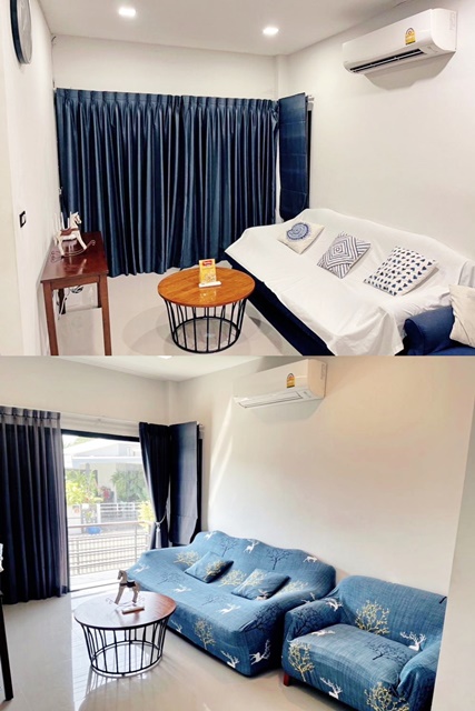 หลวงแพ่ง ให้เช่าบ้านเดี่ยว 2 ชั้น APL ลาดกระบัง ตลาดหัวตะเข้  58ตรว. 128ตรม. การ์เด้น ใหญ่มาก 3นอน 2น้ำ 2จอดรถ 3แอร์ สวนรอบบ้าน