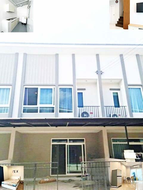 คอมมูนิตี้มอลล์ สุขสวัสดิ์ ให้เช่าบ้านทาวน์โฮม 2 ชั้น มจธ (KMUTT) 17ตรว. 95ตรม. ตกแต่งเสร็จ เฟอร์ครบ 2นอน 2น้ำ 4แอร์ 2จอดรถ พุทธบูชา 