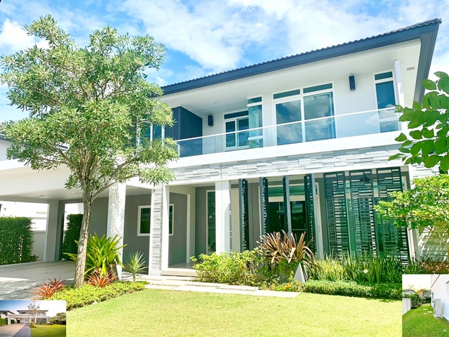 วัชรพล ให้เช่าคฤหาสน์หรู 2 ชั้น สายไหม อเวนิว กว้างมาก ร่มรื่น 158ตรว. 285ตรม. สวนรอบบ้าน ตลาดวงศกร4นอน 6น้ำ 5แอร์ 