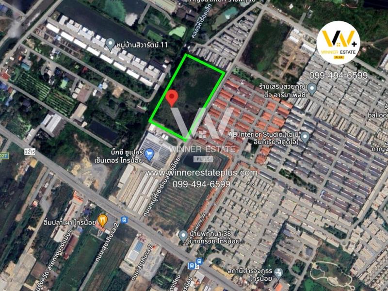 ขายที่ดินบางกรวย กรุงเทพ ติดบิ๊กซีซุปเปอร์เซ็นเตอร์ไทรน้อย 19 ไร่ กว่า สำหรับพัฒนา โกดัง ศูนย์กระจายสินค้า