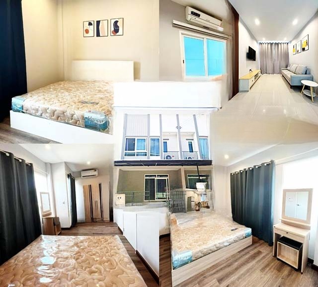 สุขสวัสดิ์์ ตกแต่งเสร็จ ตลาดทิพย์พลาซ่า ให้เช่าบ้านทาวน์โฮม 2 ชั้น คอมมูนิตี้มอลล์  มจธ (KMUTT) 2นอน 2น้ำ 4แอร์ 2จอดรถ พุทธบูชา 16ตรว. 94ตรม.  16,998B-M Suksawat 2-story townhome for rent Community Mall KMUTT (KMUTT) 2bed 2bath 4A/C 2parking Phutthabucha 16sq.wa. 94sq.m. 16,998B-M fully furnished Thip Plaza Market.กาญจนาภิเษก พุทธบูชา ท่าข้ามซอยพุทธบูชา ถนนประชาอุทิศ แขวงบางมด เขตทุ่งครุ กรุงเทพมหานคร 1014016ตรว.              16sq.wa.94ตรม.              94sq.m.2 ห้องนอน 2 ห้องน้ำ1 ห้องครัว 1 ห้องเอนกประสงค์4 แอร์1จอด