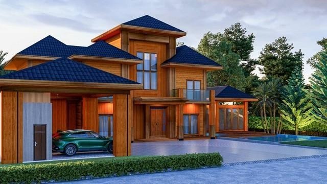 PO506 ขาย บ้านรามคำแหง 118 พร้อมเรือนรับรอง และสระว่ายน้ำส่วนตัว เขตสะพานสูง