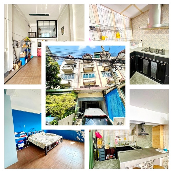 โกสุมรวมใจ ให้เช่าอาคารพาณิชย์3 ชั้นครึ่งวิภาวดีรังสิต  ตลาดโกสุม 17ตรว. 180ตรม. รักสัตว์ 2นอน 3น้ำ 1จอดรถ 1แอร์ เฟอร์บางส่วน แฮปปี้ อเวนิว 