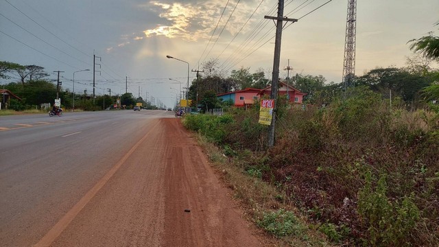 ขายที่ดินสวยติดถนนหนองคาย-ท่าบ่อ ใกล้โรงเรียนบ่อแปบ หนองหญ้าม้าวิทยา จ.หนองคาย    ZP102